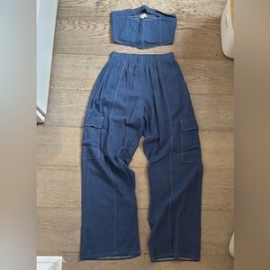 Le Lis tube top and cargo pant set